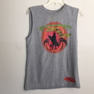 Kru Born to Surf  Gray Tee Shirt